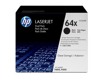HP 64X 2-pack High Yield Black