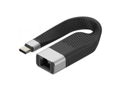 Techly ICOC USBC-RJ45 networking cable Black