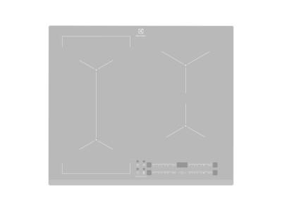 Electrolux EIV63440BS Silver Built-in Zone induction