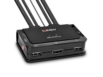 Lindy 2 Port HDMI 4K30, USB
