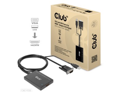 CLUB3D VGA and USB Type-A to