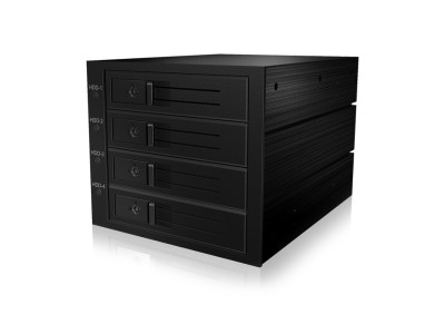 ICY BOX IB-564SAS-12G disk array Black