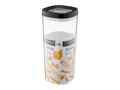 Pārtikas uzglabāšanas trauks, 1.8L, melns