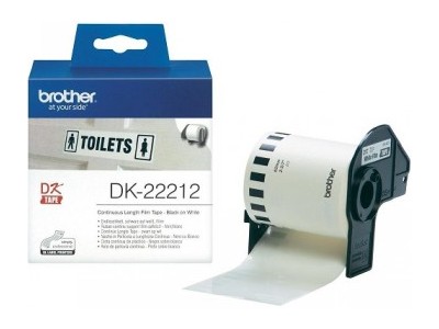 BROTHER DK22212 WHITE FILM TAPE 62MM