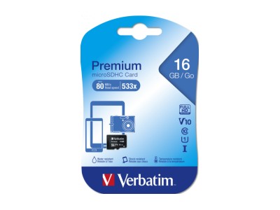 Atmiņas karte Verbatim Premium U1 MicroSDHC