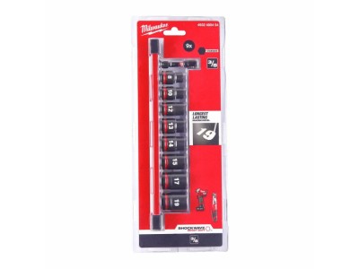 MILWAUKEE IMPACT SOCKET SET 3/8" 9pcs