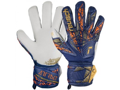 Reusch Attrakt Grip goalkeeper gloves blue