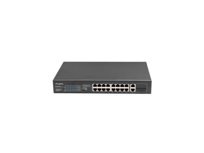 Lanberg Switch rack 19" POE+ 16x