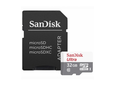 Sandisk Ultra microSDHC 32GB + Adapter