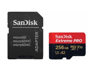 Atmiņas karte Sandisk MicroSDXC 256GB +