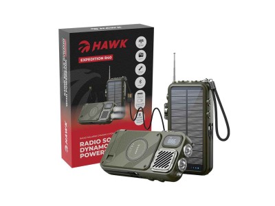 Hawk HWRDI440GN Radio Solar Dynamo With