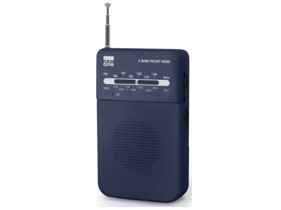 Kabatas radio, 2 AA baterijas, R