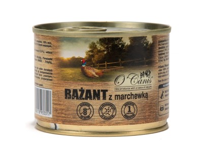 O`CANIS Pheasant with carrot Mono -
