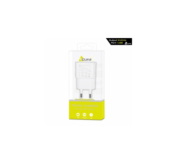 Universal charger USB ACURA 5V/2A BW-H19 white