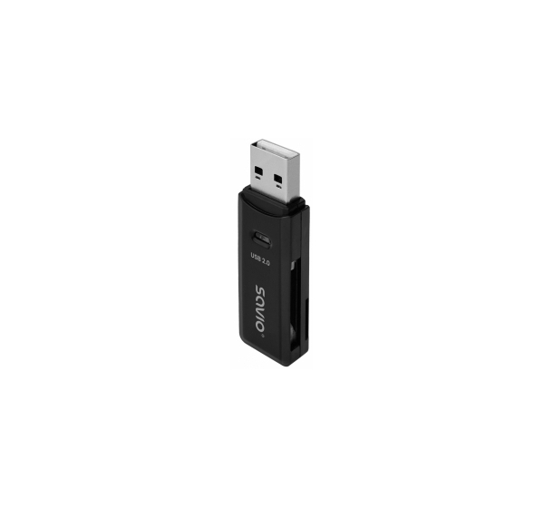 Karšu lasītājs Savio USB 2.0 SD Black