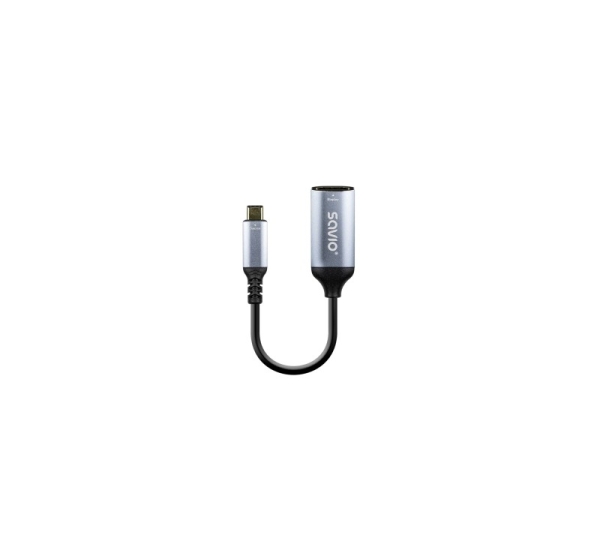 Adapteris Savio USB Type-C Male - HDMI Female 4K