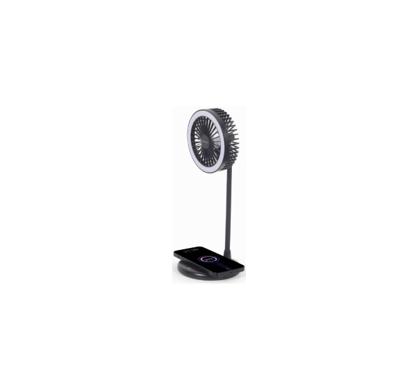 Ventilators Gembird Desktop Fan with Lamp and Wireless Charger