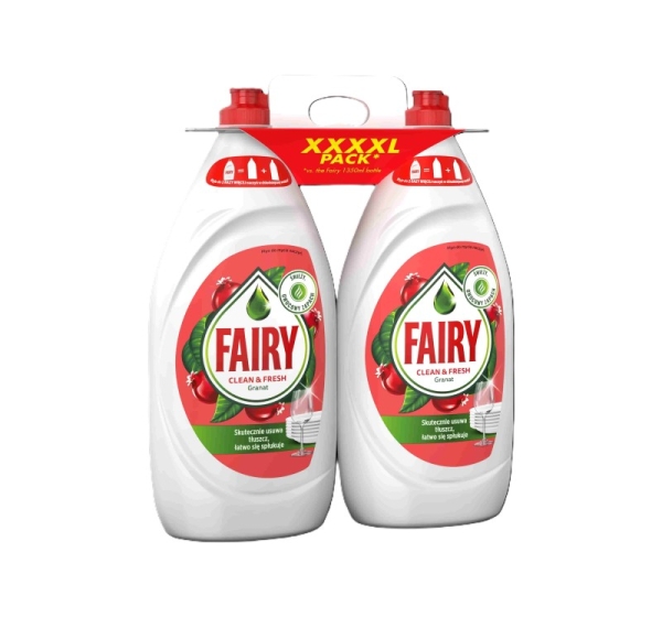 FAIRY Pomegranate trauku mazgāšanas līdzeklis, komplekts, 2x1350ml