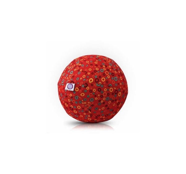 Bubabloon lateksa balons ar auduma pārvalku, Circles Red