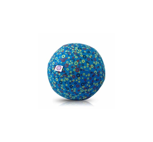 Bubabloon lateksa balons ar auduma pārvalku, Circles Blue