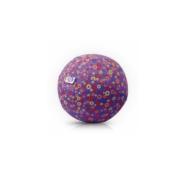 Bubabloon lateksa balons ar auduma pārvalku, Circles Purple
