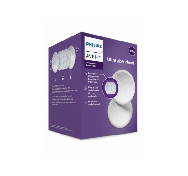 Philips Avent Vienreizējas lietošanas krūšturu ieliktnīši (100 gab.)