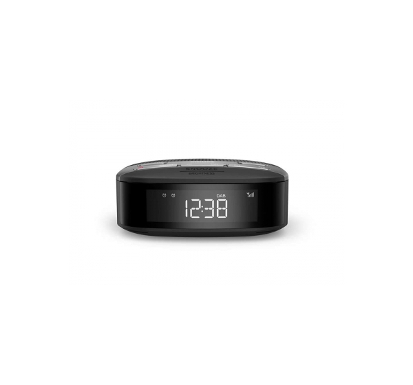 PHILIPS radio pulkstenis, melns