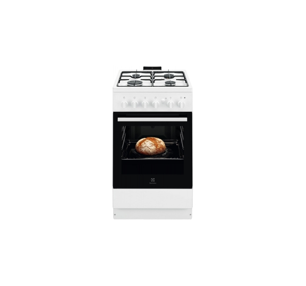 Electrolux gāzes plīts, 50cm, balta
