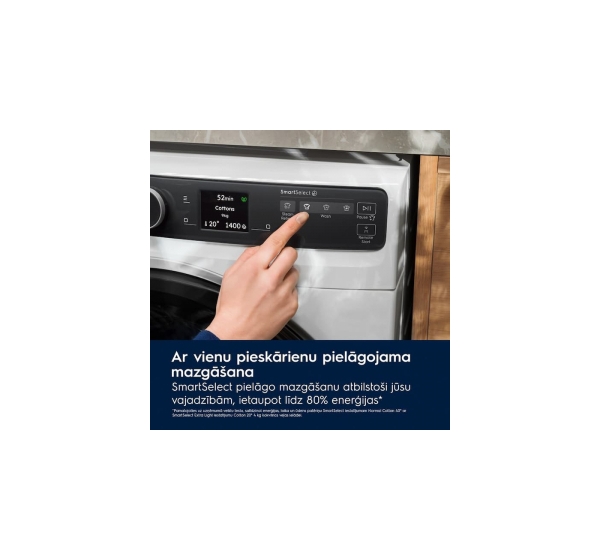 Electrolux veļas mašīna UltraCare un tvaika programmu, 11kg., melna