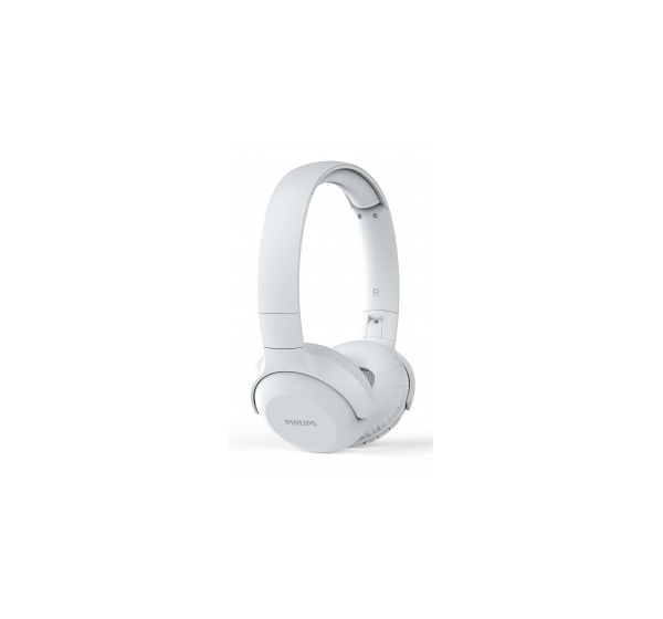 PHILIPS UpBeat bezvadu austiņas ar galvas stīpu un mikrofonu, baltas