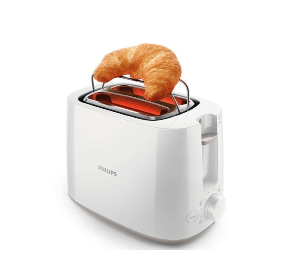 PHILIPS Tosteris, 830 W (balts)