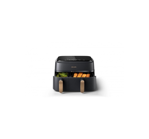 PHILIPS 3000. sērijas karstā gaisa katls ar diviem groziem, 2750W, 9L