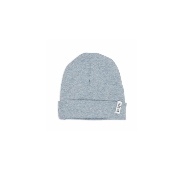 Lodger Beanie Melange bērnu cepurīte, Blue Fogg, 0-6 mēn.