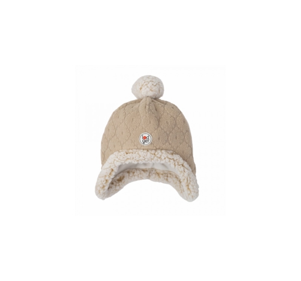 Lodger Hatter Folklore Fleece cepure, Beige, 12-24m