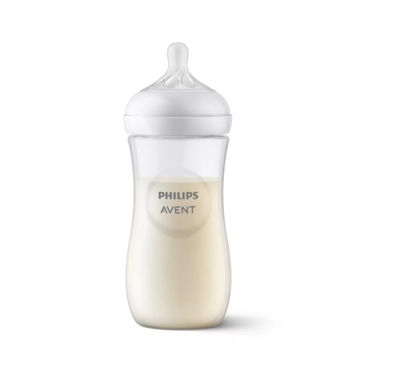 Philips Avent Natural Response barošanas pudelīte 330 ml, ātras plūsmas knupītis, 3m+