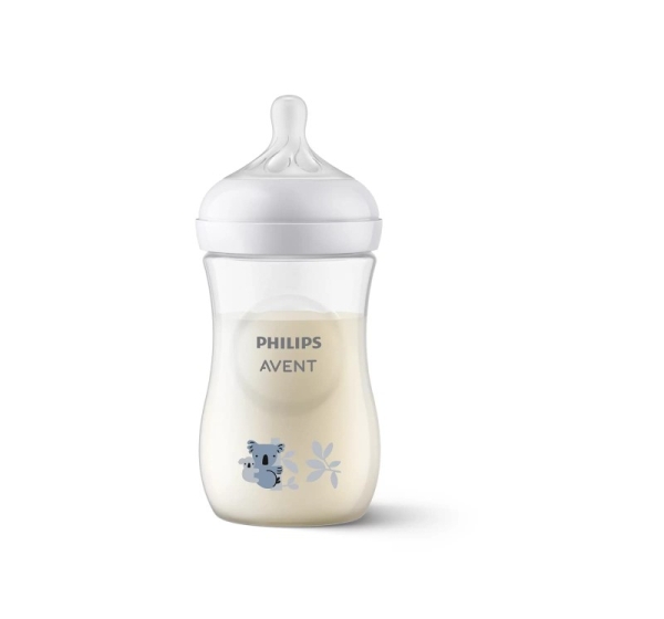 Philips Avent Natural Response barošanas pudelīte Koala 260 ml, vidējas plūsmas knupītis, 1m+