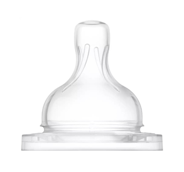 Philips Avent Pretkoliku barošanas pudeļu silikona knupīši, vidēja plūsma, 3M+ (2 gab.)