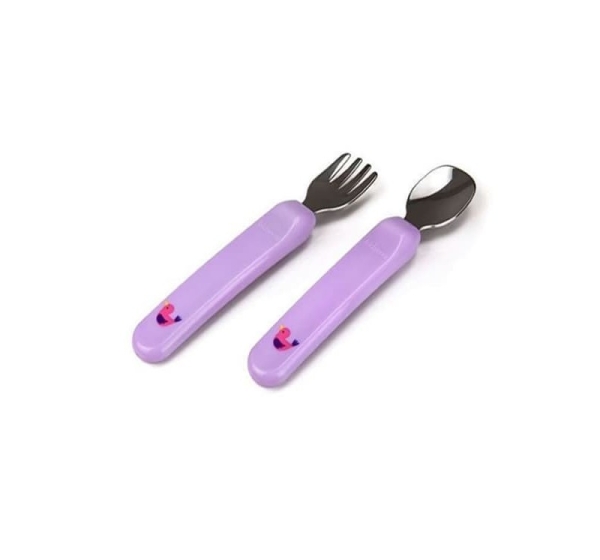 Kidsme karotīte un dakšiņa, Lavander, no 6 mēn.