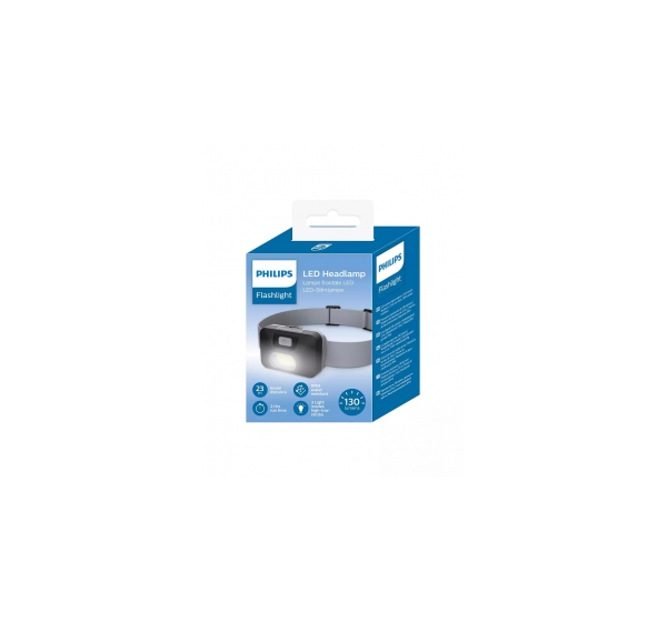 PHILIPS LED galvas lukturis, melns