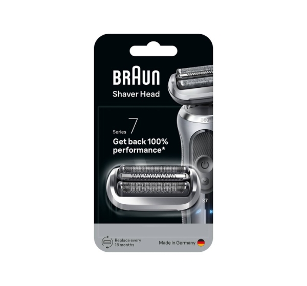 BRAUN Series 7  sietiņš + griezējbloks  skuvekļiem, sudraba
