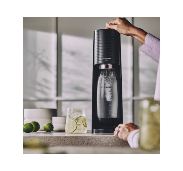 SodaStream gāzēto dzērienu pagatavošanas ierīce Terra, melns