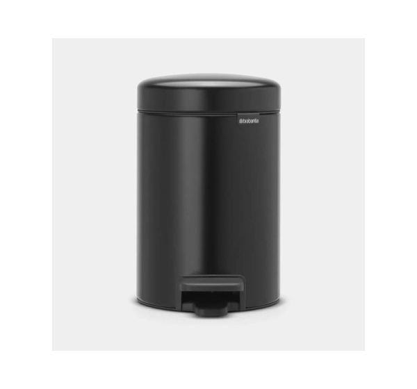 BRABANTIA atkritumu tvertne ar pedāli NewIcon, 3 l, Matt Black