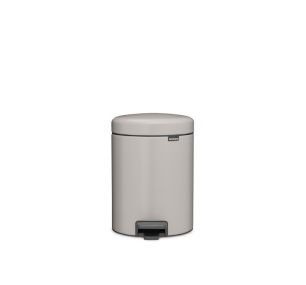 BRABANTIA atkritumu tvertne ar pedāli NewIcon, 5 l, Soft Grey