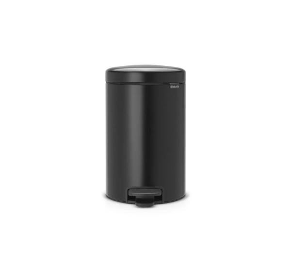 BRABANTIA atkritumu tvertne ar pedāli NewIcon, 12 l, Matt Black