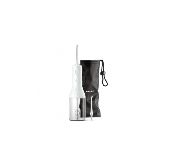 Sonicare Cordless Power Flosser 3000 mutes dobuma irrigators, balts