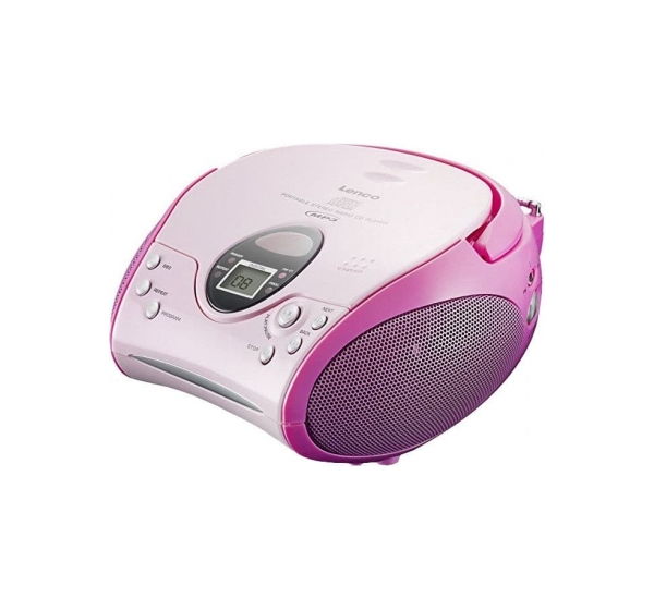 Lenco CD magnetola, rozā