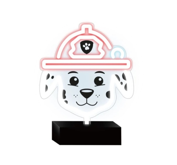 PAW PATROL Led neona lampa uz statīva bērniem, Ķepu patruļa-Marshall