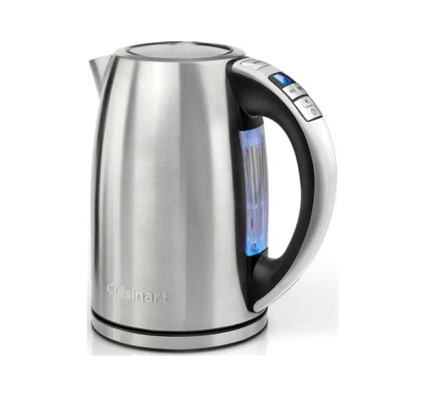 CUISINART elektriskā tējkanna ar 6 temperatūras režīmiem, 1.7l, 1500 W, nerūsējošais tērauds