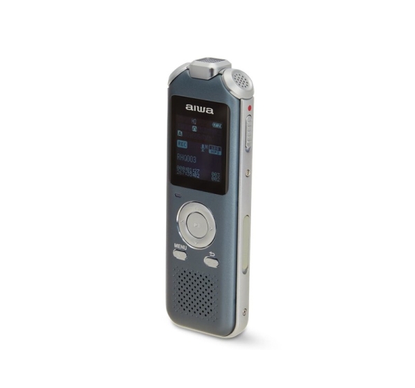 AIWA digitālais balss ierakstītājs, 16 GB, pelēks