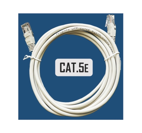 ElectroBase ® Patch cord | Patch Kabelis | Patch cable | 1m | CAT5E | UTP | 100 cm | ElectroBase ®